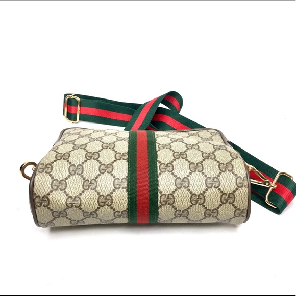Authentic Gucci brown monogram coated canvas crossbody bag clutch - Picture 16 of 16